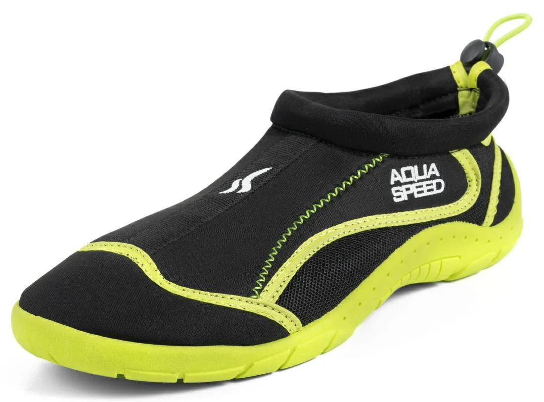 Аквашузи Aqua Speed TPR гума 39 чорний жовтий