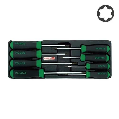 Набір викруток TORX T9-T40 8 од. метал чорний в ложементі тип А