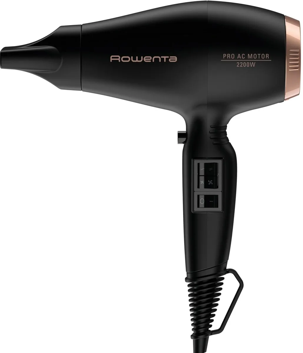 Фен Rowenta 2200Вт черный с диффузором и ионизацией