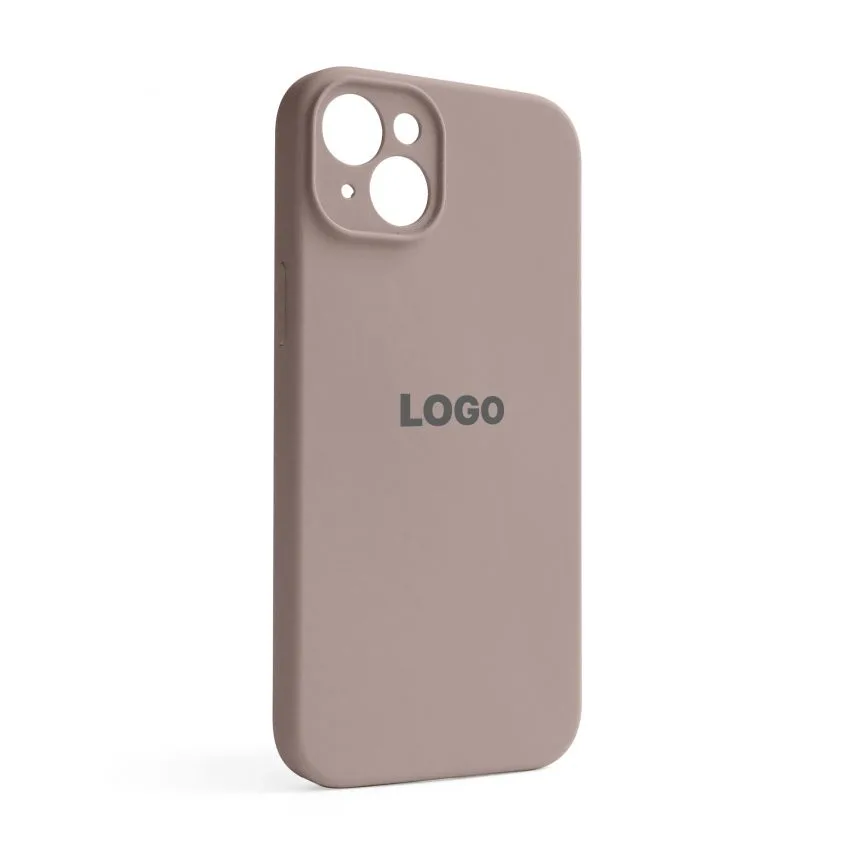 Чохол Silicone Case для Apple iPhone 14 Plus силіконовий сірий закрита камера