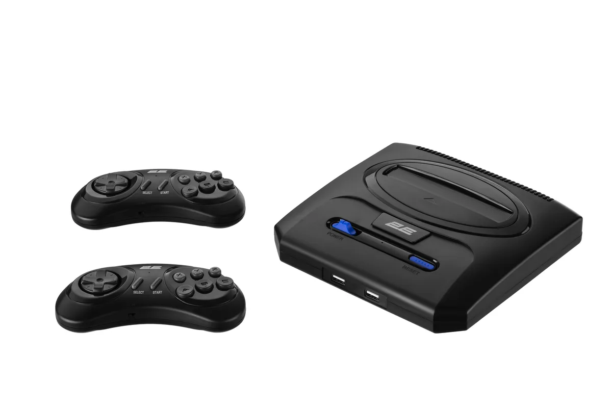 Игровая консоль 2E 16bit HDMI (2 беспроводных геймпада, 913 игр)