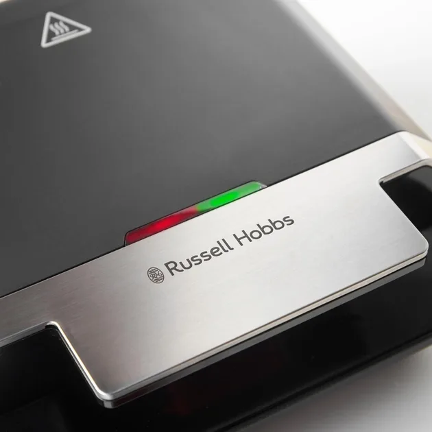 Прилад для приготування сендвічів Russell Hobbs, 750Вт, 1 пластина для сендвічів, пластиковий корпус, чорний.