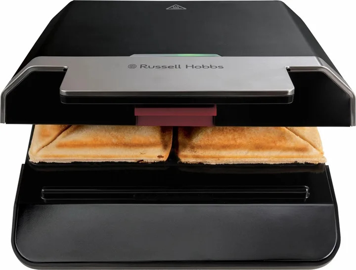 Прилад для приготування сендвічів Russell Hobbs, 750Вт, 1 пластина для сендвічів, пластиковий корпус, чорний.