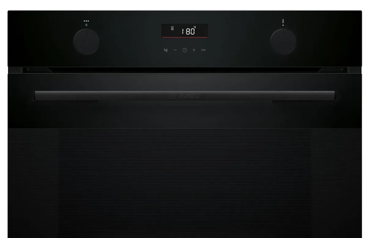 Духова шафа Bosch електрична 76л конвекція для випікання та приготування страв чорна EcoClean