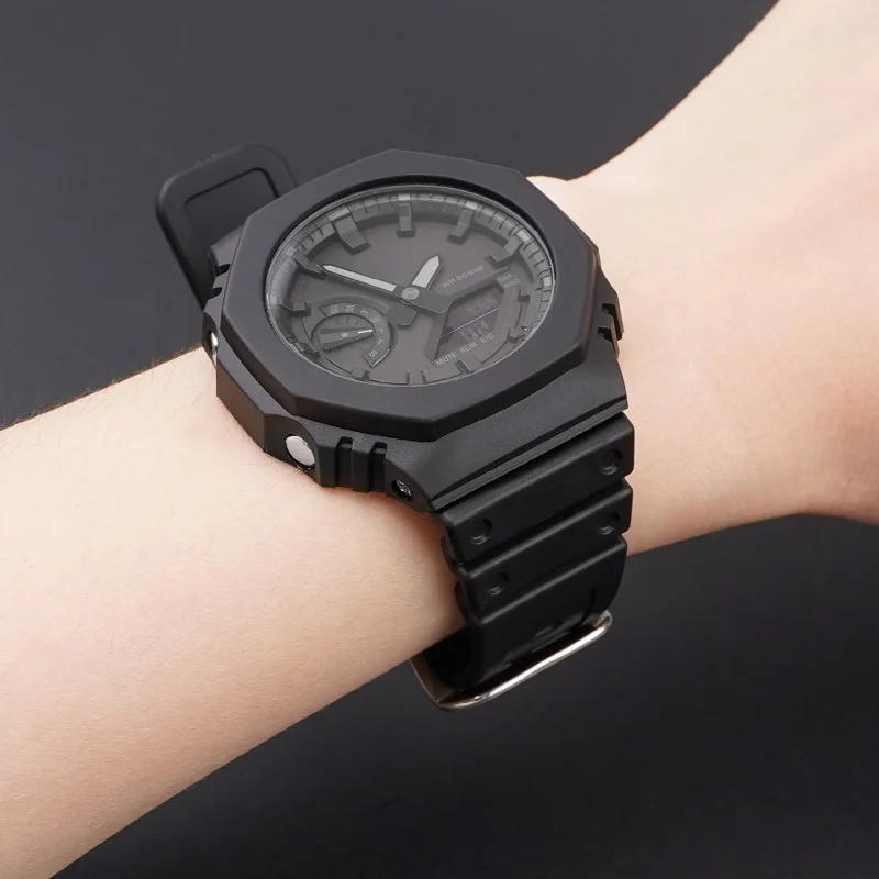 Ремінець Casio полімер 20,2 см чорний 16 мм