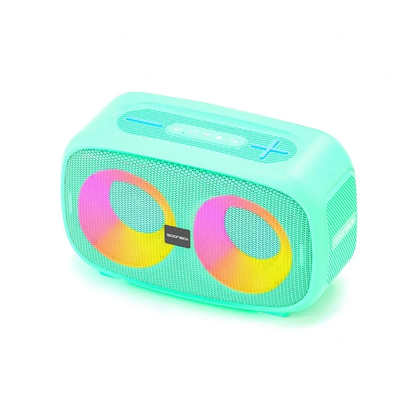 Портативна колонка Soonbox 20W 2 динаміки Bluetooth 5 зелена