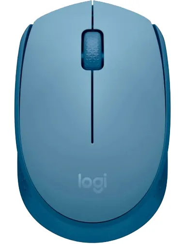 Миша Logitech бездротова оптична середня 61,5х35,2х97,7 мм синя сірий