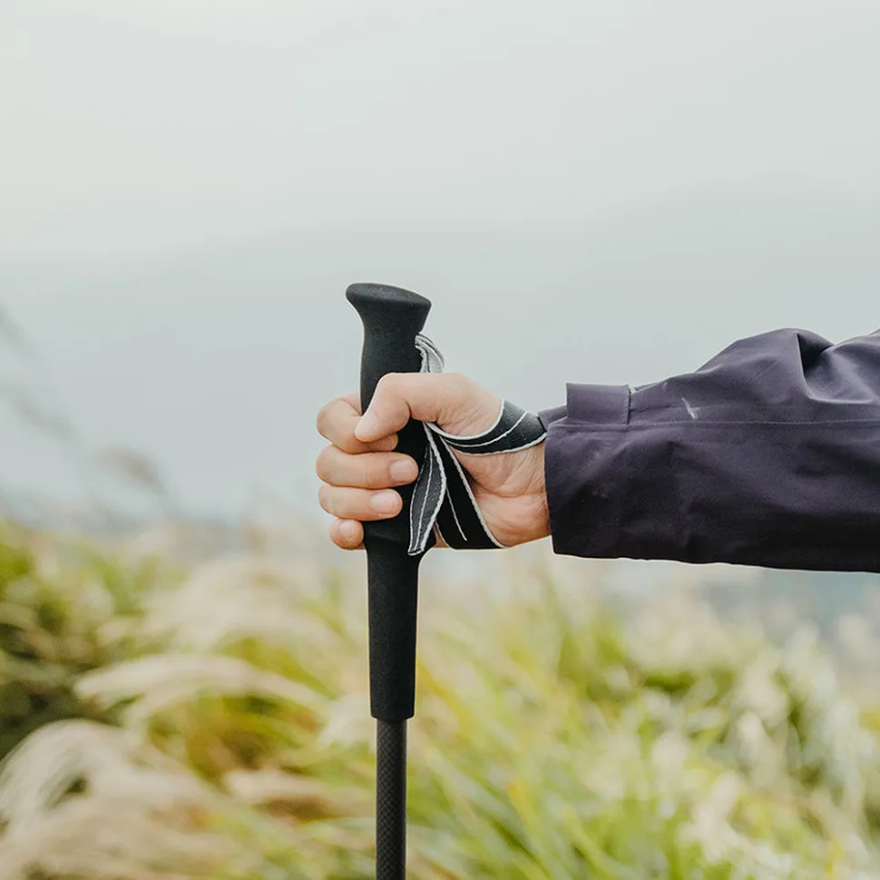 Трекінгова палиця Naturehike алюміній карбон 110 см чорна