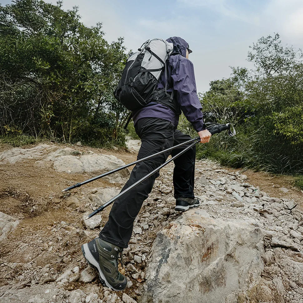 Трекінгова палиця Naturehike алюміній карбон 110 см чорна