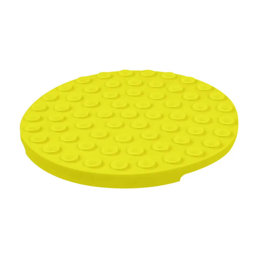 Килимок для злизування WAUDOG Silicone 21,1х21,1х3 см силіконовий жовтий