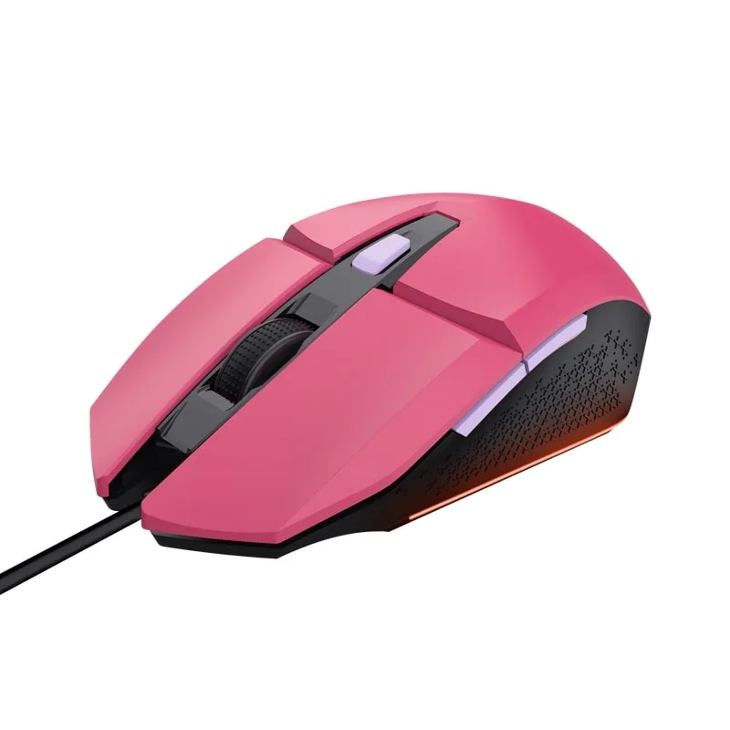 Миша Trust GXT 109 Felox, RGB, USB-A, рожевий