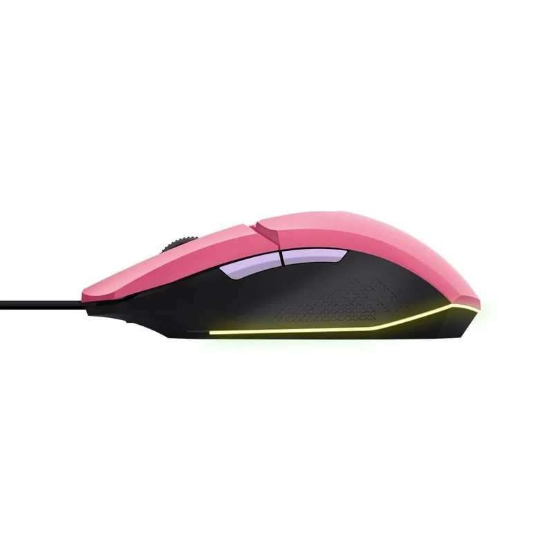 Миша Trust GXT 109 Felox, RGB, USB-A, рожевий
