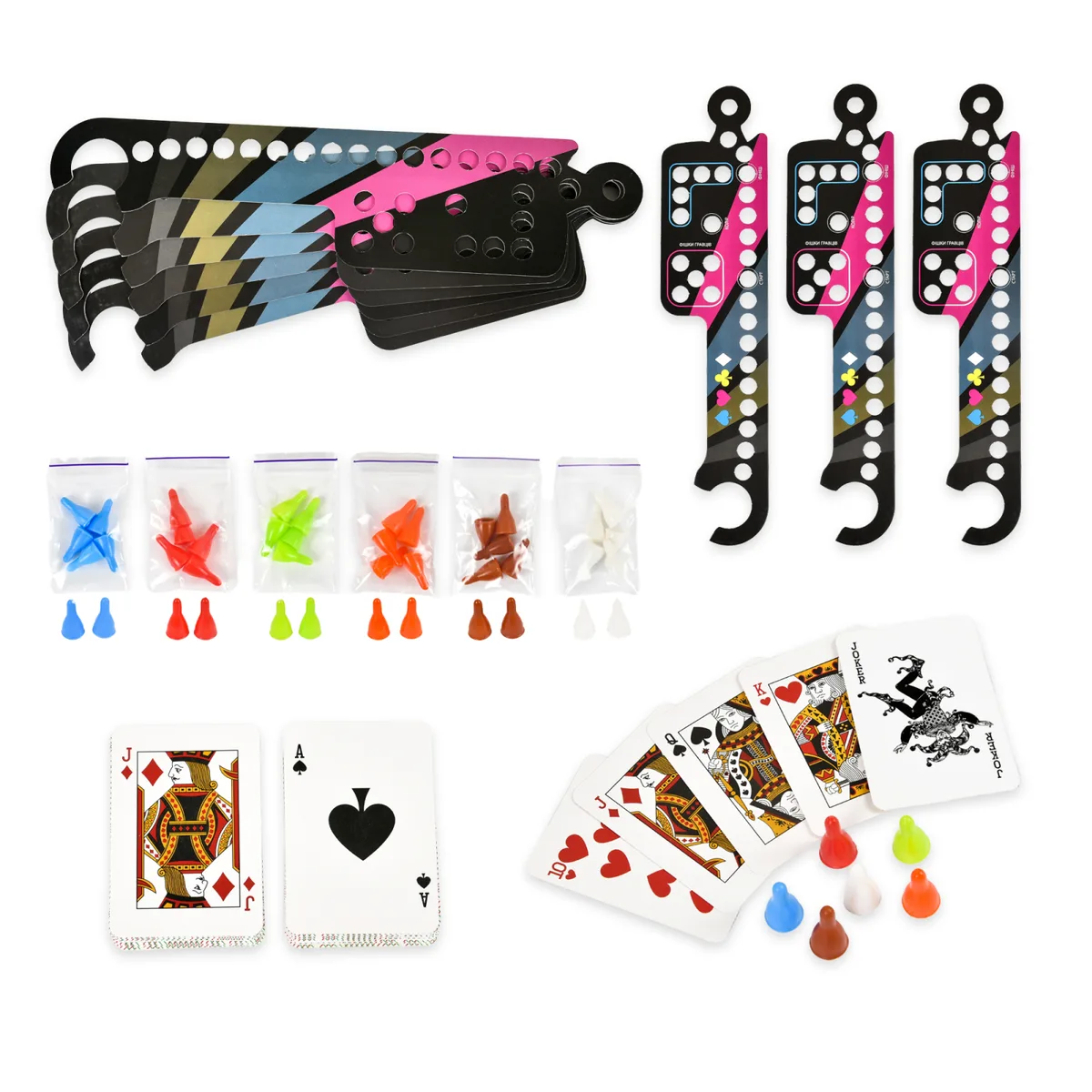 Настільна гра Pegs and Jokers 2-8 гравців 30 хв картонна коробка 42,5х10,3х5 см
