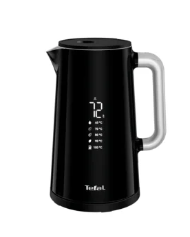 Электрочайник Tefal SMART, 17л, LED экран с двойной изоляцией, глянцевый, черный