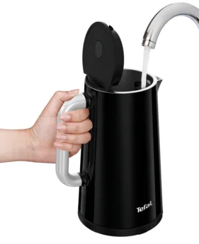 Электрочайник Tefal SMART, 17л, LED экран с двойной изоляцией, глянцевый, черный