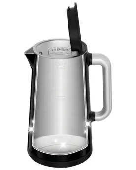 Электрочайник Tefal SMART, 17л, LED экран с двойной изоляцией, глянцевый, черный