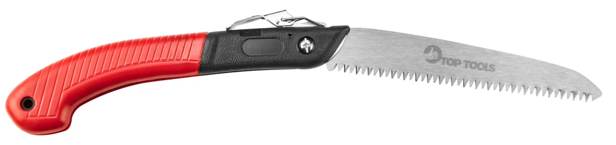 Садова складна пила Top Tools, довжина 18.5 см, вага 0.23 кг.
