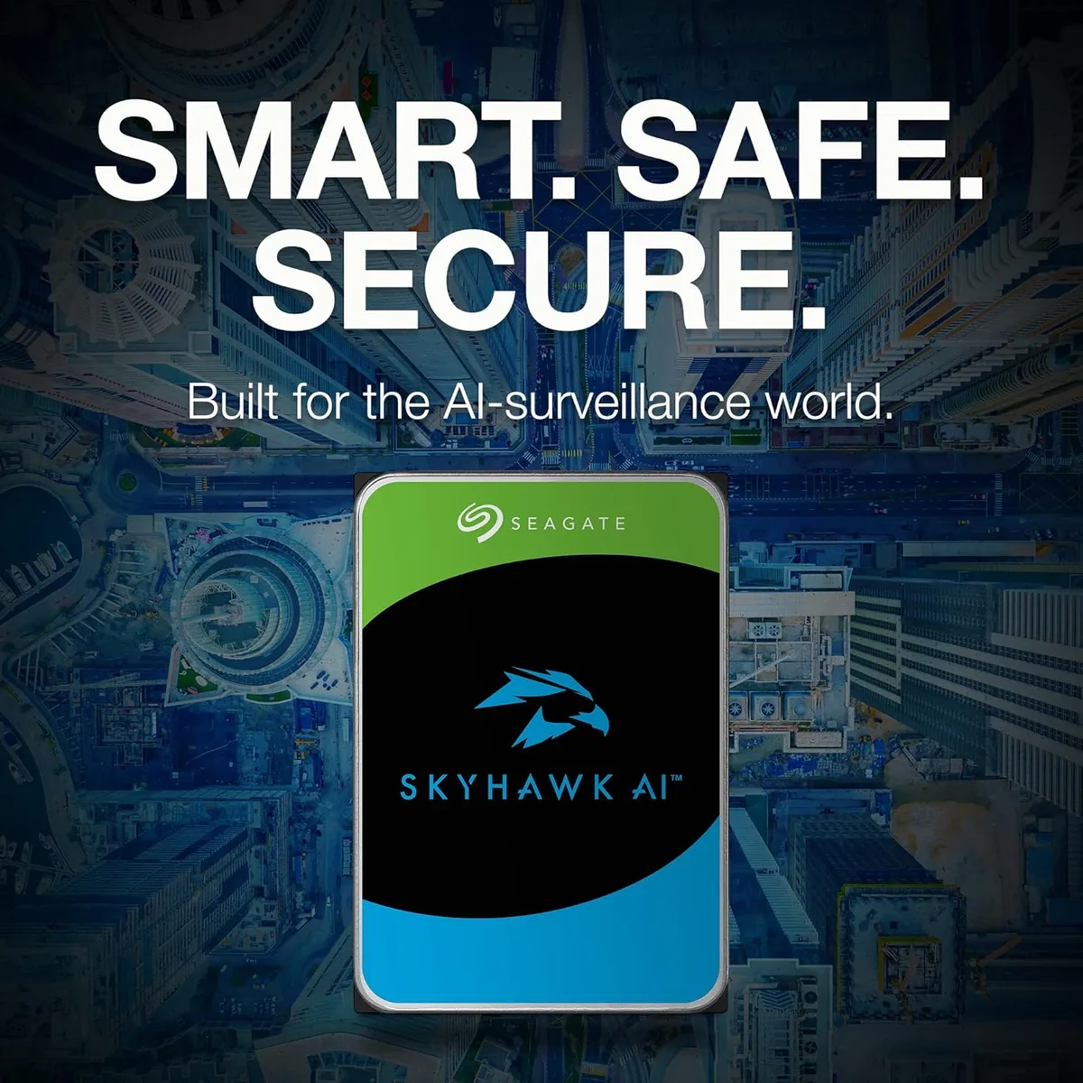 Жорсткий диск Seagate 16TB 3,5" SATA для відеоспостереження та AI-аналітики