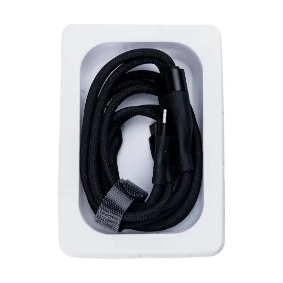 Кабель зарядки 3 в 1 Type-C/Micro-USB/Lightning Нейлон черный 60 г