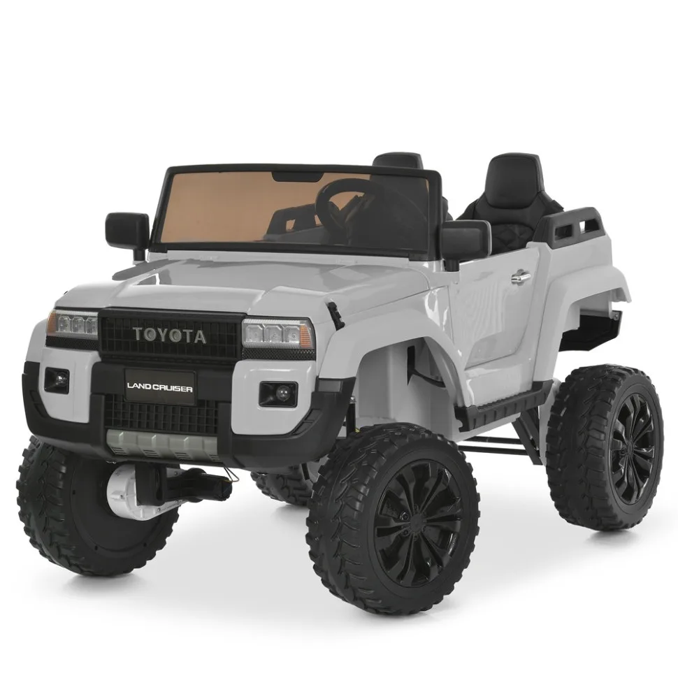 Дитячий електромобіль Bambi Racer екокожа джип 117х75х66 см Червоний