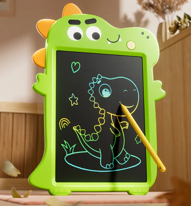 Дитячий планшет для малювання LCD 10 дюймів пластик зелений 27х19 см