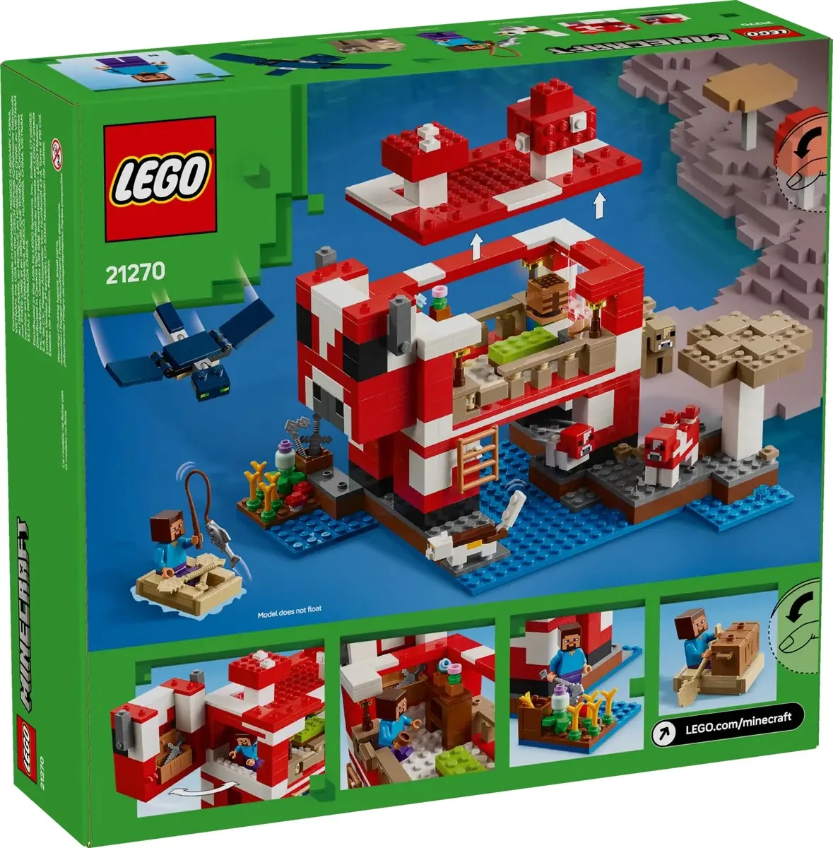 Конструктор LEGO Minecraft Грибний будинок