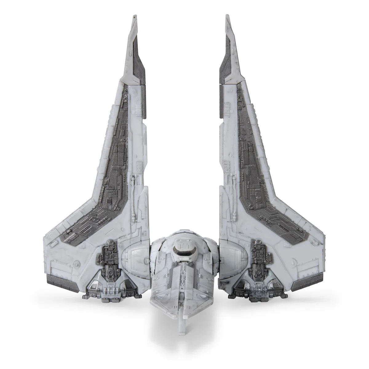 Ігрова колекційна фігурка Star Wars Medium Vehicle Транспорт та фігурка Kom'rk-Class Mandalorian Starfighter 1