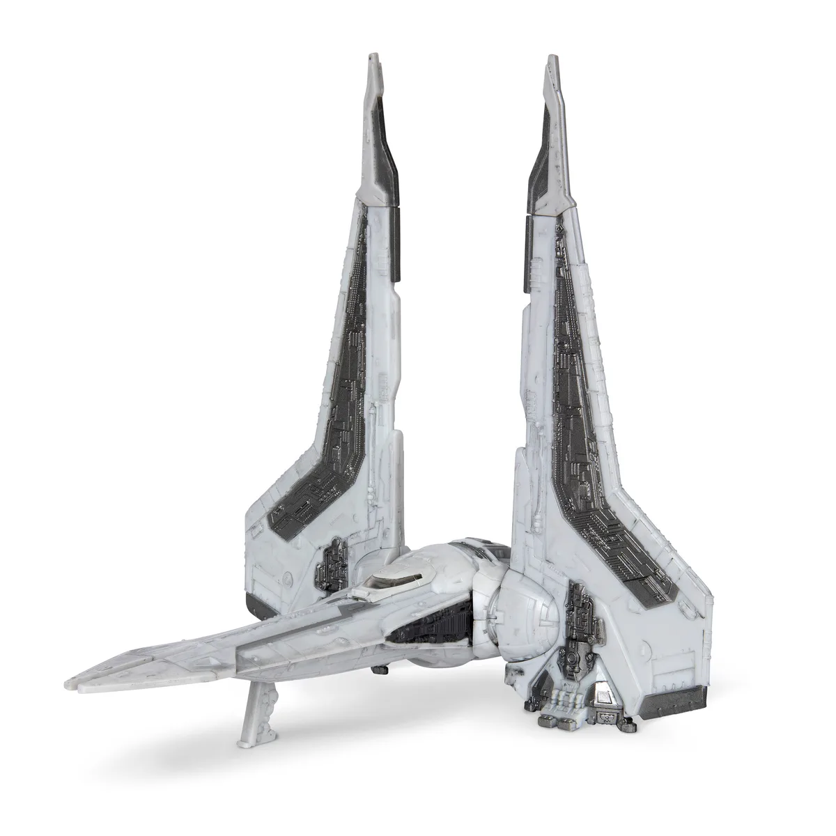 Ігрова колекційна фігурка Star Wars Medium Vehicle Транспорт та фігурка Kom'rk-Class Mandalorian Starfighter 1