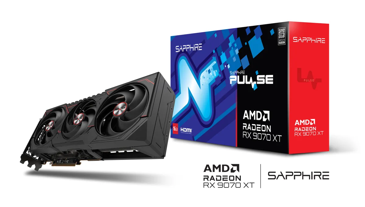 Видеокарта SAPPHIRE Radeon RX 9070 XT 16GB GDDR6 PULSE GAMING OC