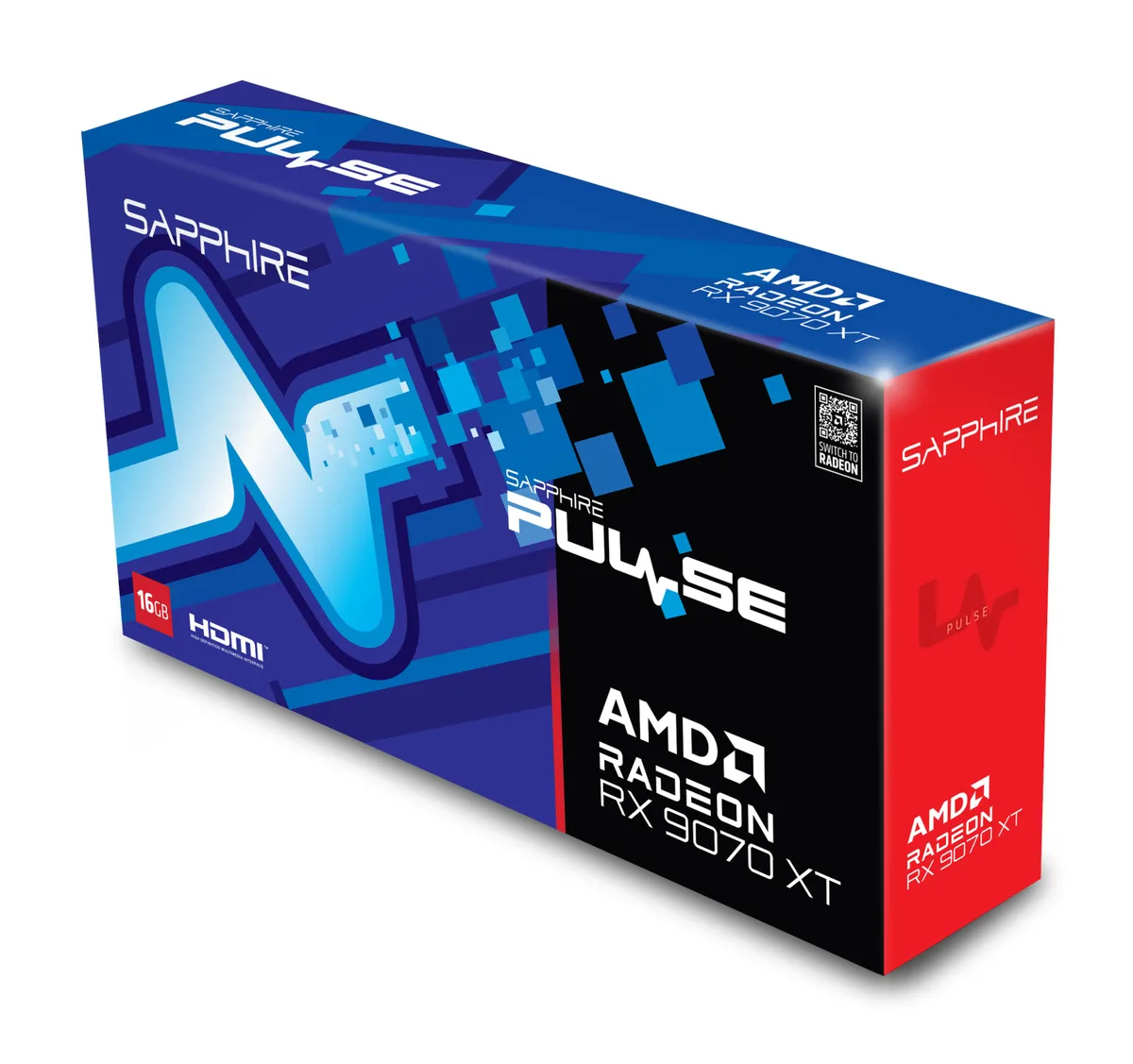 Видеокарта SAPPHIRE Radeon RX 9070 XT 16GB GDDR6 PULSE GAMING OC
