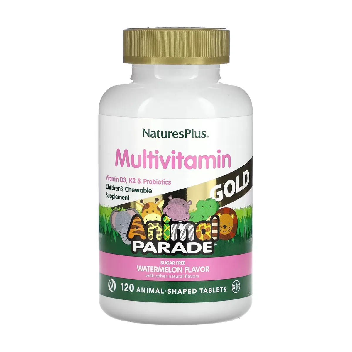 Дитячі золото мультивітаміни Nature's Plus Веганські 120 таб Арбуз