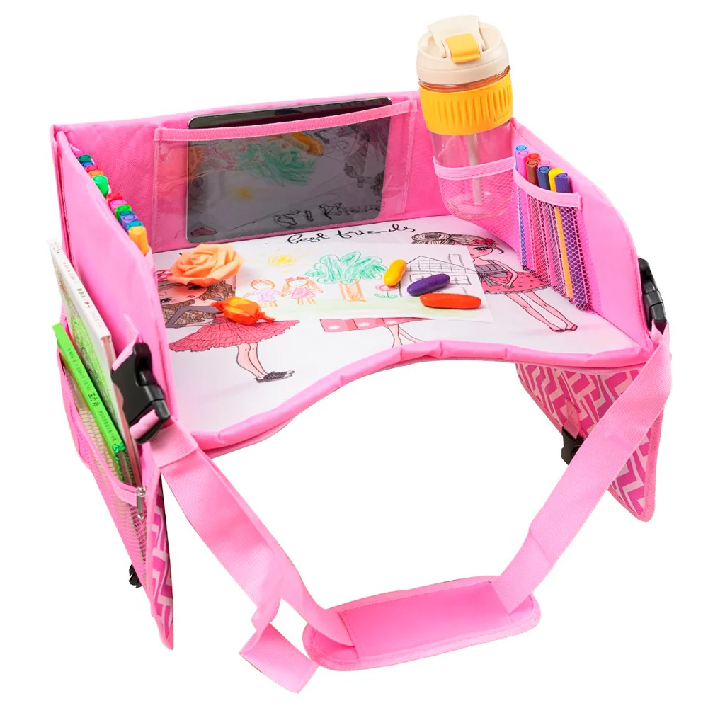Складаний дитячий столик LoveYouHome пластик 40х30 см рожевий
