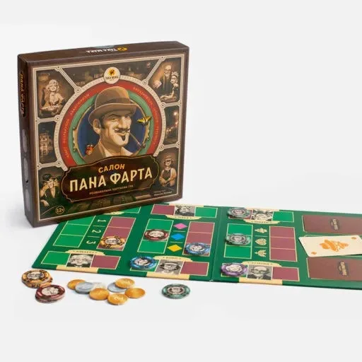 Настільна гра Салон Пана Фарта картонна 30х30 см багатокольорова