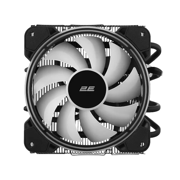 Процесорний кулер 2E GAMING Air Cool AC120T4-ARGB, LGA1851, 1700, 1200, 115x, 1366, AM5, AM4, AM3, AM3+, 4pin PWM, 3pin +5VARGB, TDP 130W