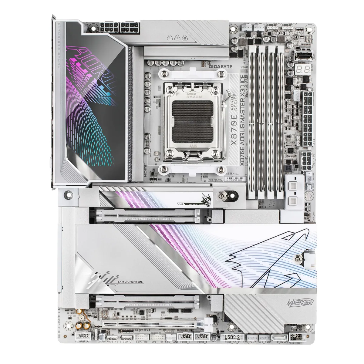 Материнська плата GIGABYTE ATX AM5 4xDDR5 256ГБ Wi-Fi 7 M.2 5.1 Звукова система