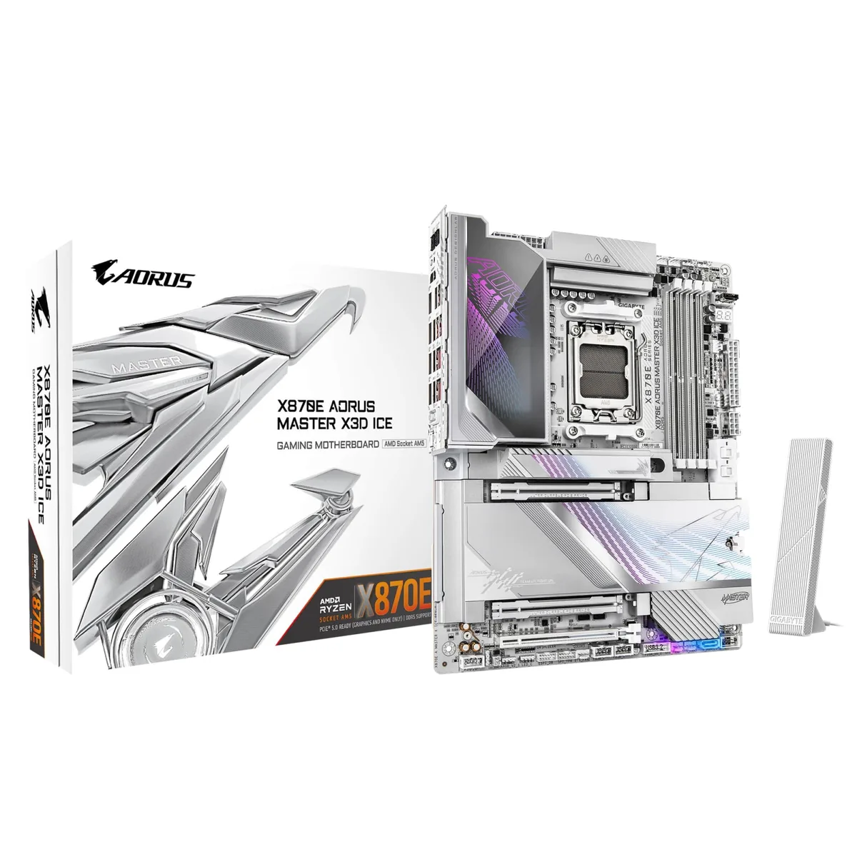Материнська плата GIGABYTE ATX AM5 4xDDR5 256ГБ Wi-Fi 7 M.2 5.1 Звукова система