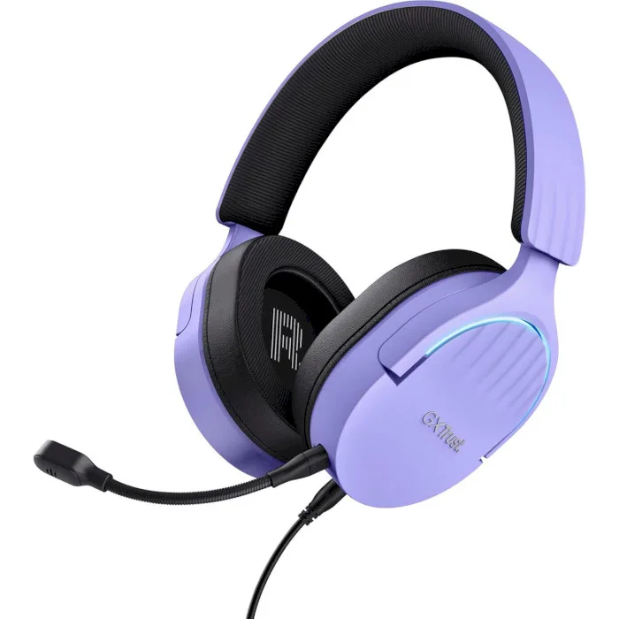 Игровая гарнитура Trust GXT 490 FAYZO, 7.1, USB-A, 2м, фиолетовая.