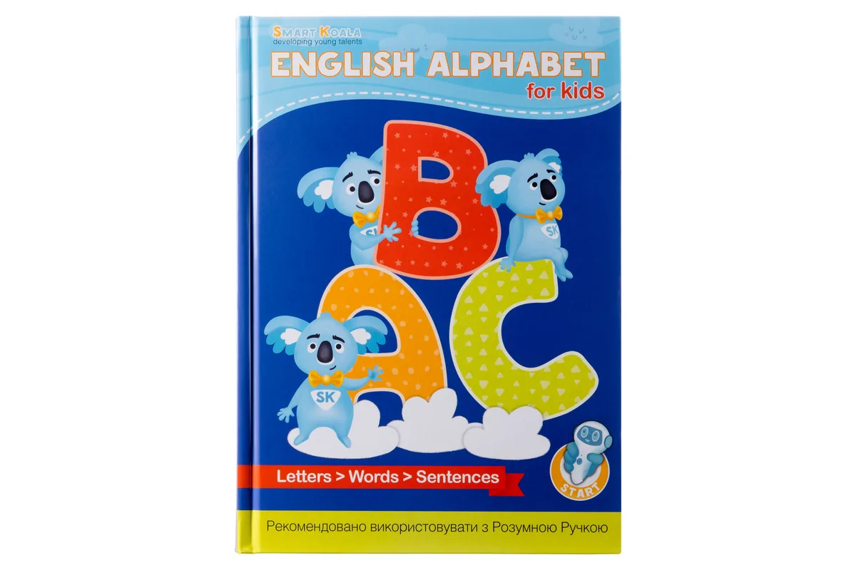 Аудіо Дошка-Пазл Smart Koala двомовна English ABC та книга з інтерактивною здатністю