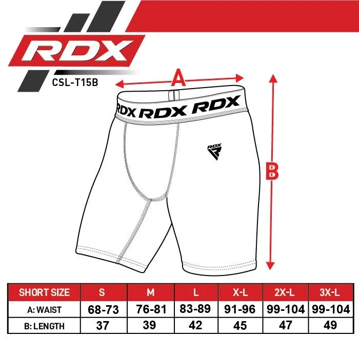 Компрессионные шорты RDX Inc, полиэстер, XL, черные.