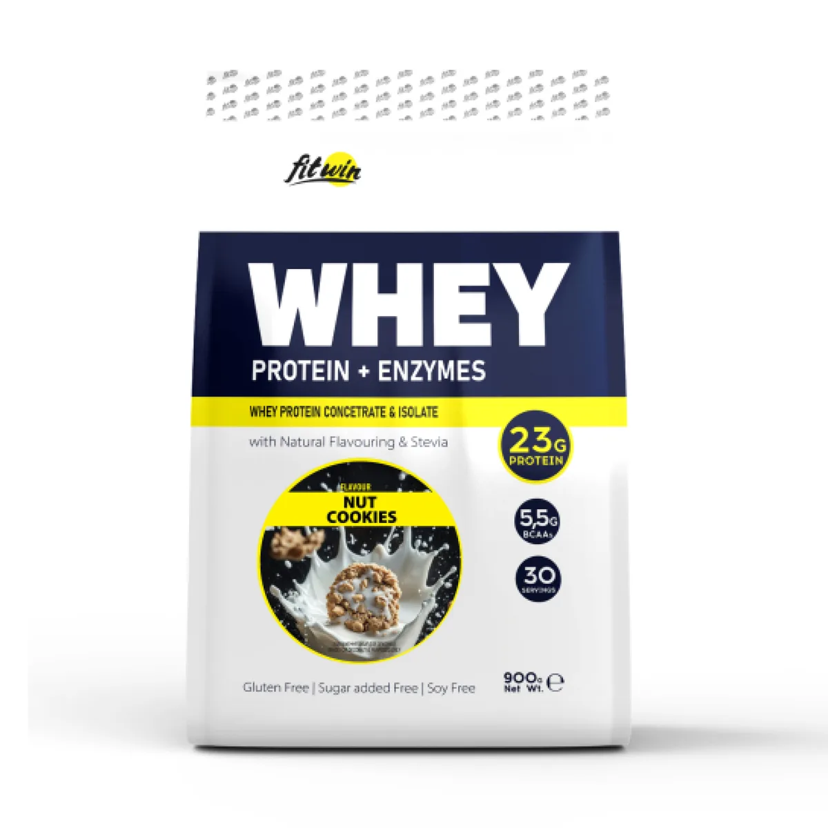FitWin Whey протеїн 900 г Сливкові горіхи