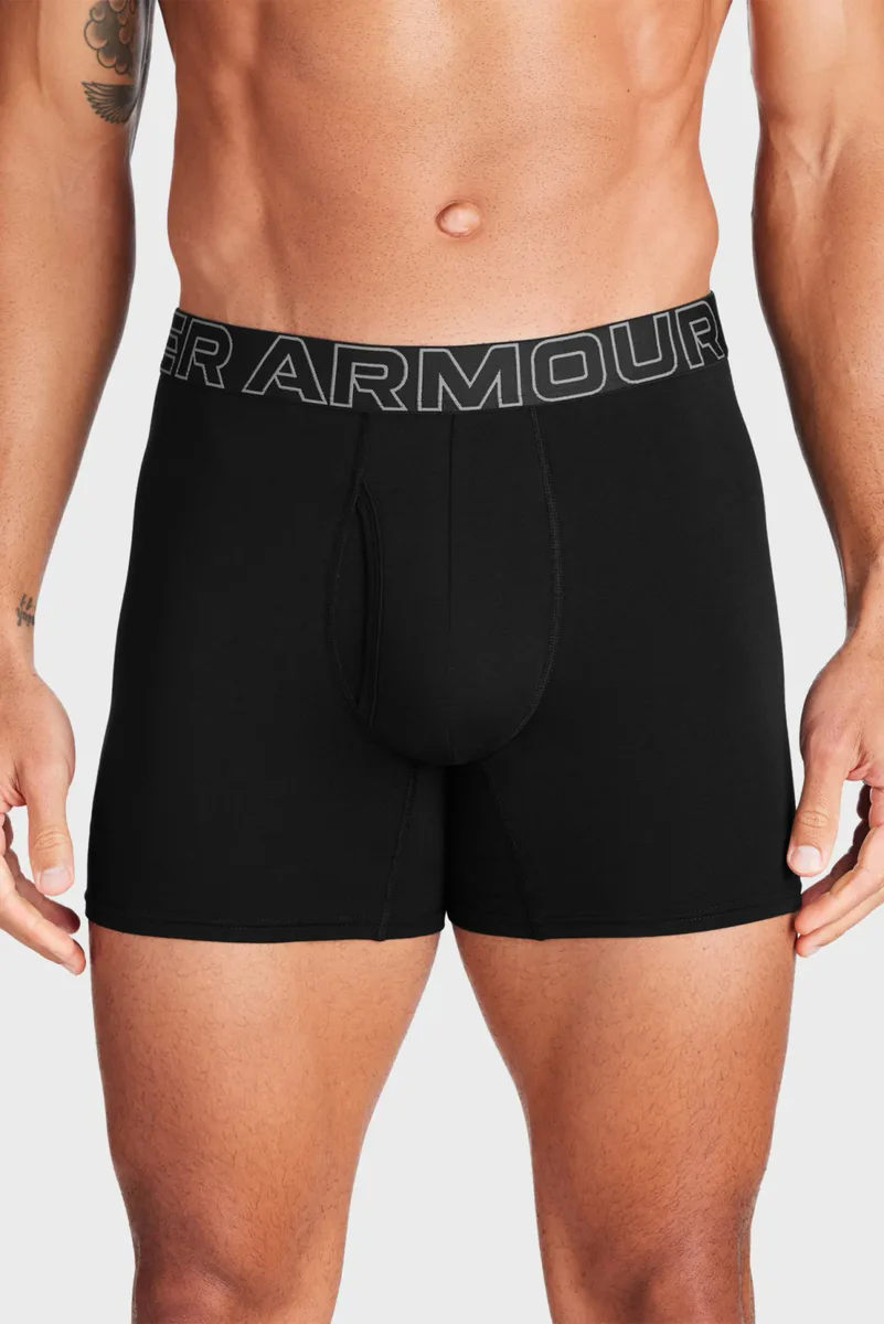 Труси Under Armour бавовна SM чорні чоловічі 6in