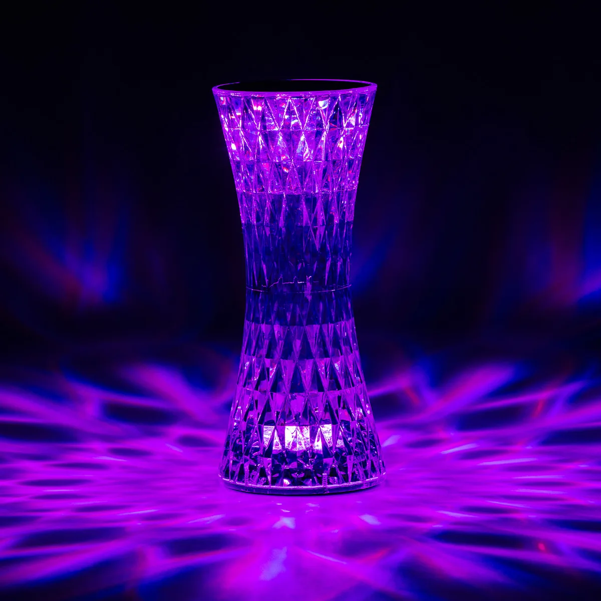 Нічник LED 19x7,5 см акриловий різнокольоровий з USB зарядкою сенсорне управління