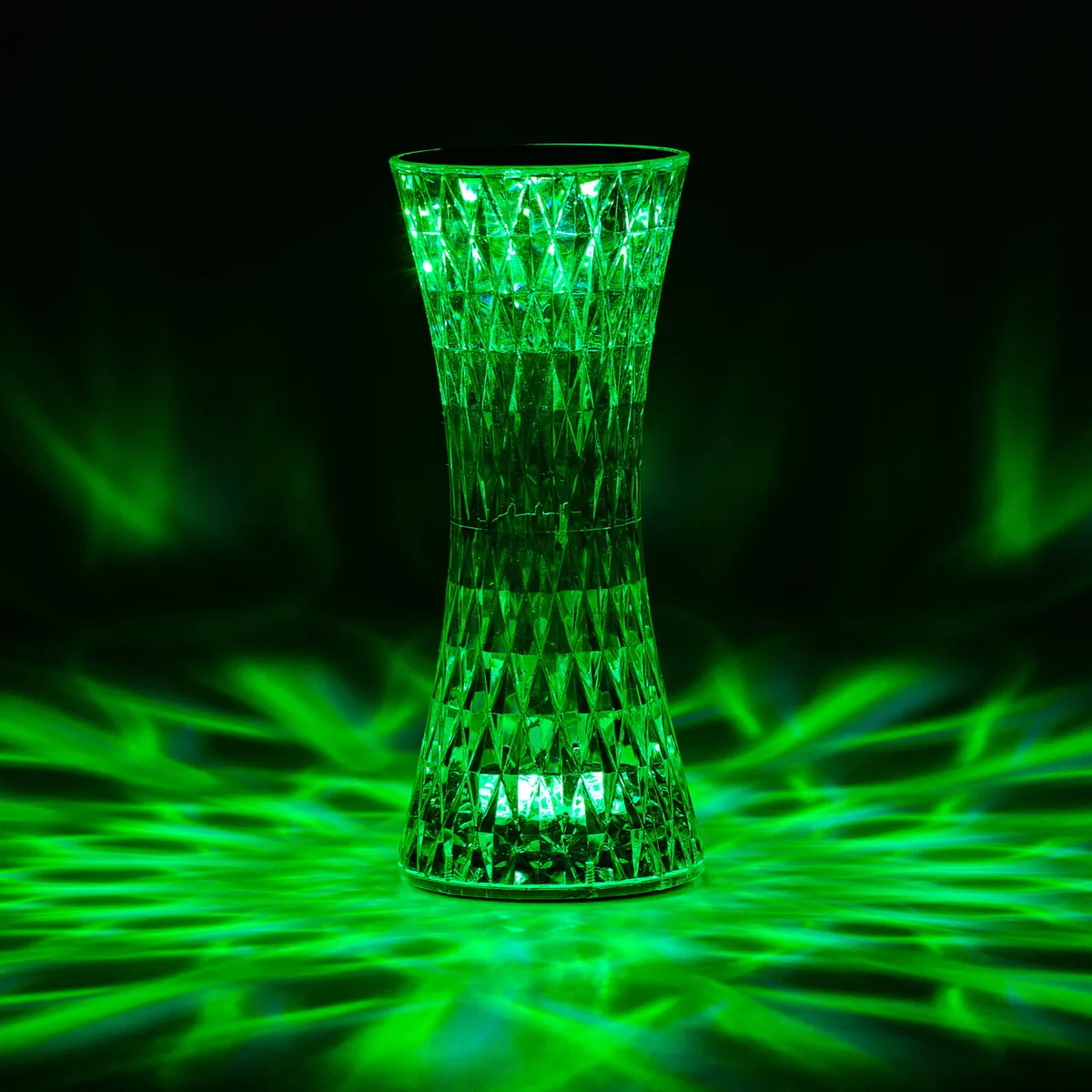 Нічник LED 19x7,5 см акриловий різнокольоровий з USB зарядкою сенсорне управління