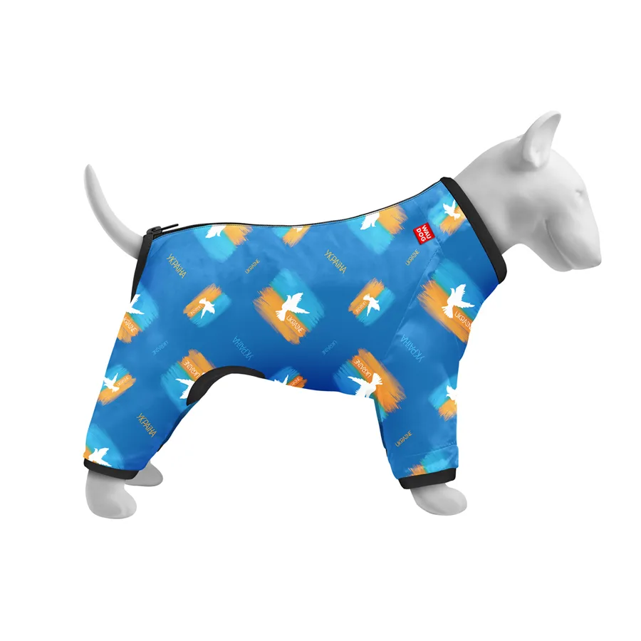 Вітровка для собак WAUDOG Clothes Прапор Нейлон L55 52-55 см, 77-79 см, 50-55 см