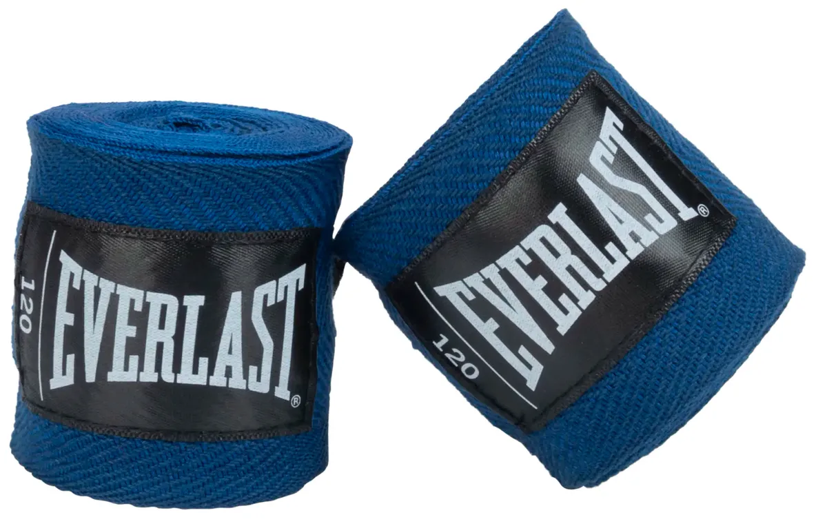 Бинти Everlast нейлон 120 см синий