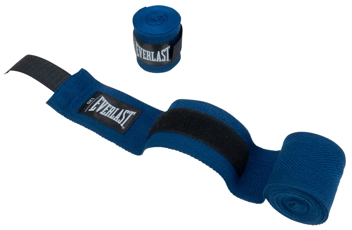Бинти Everlast нейлон 120 см синій