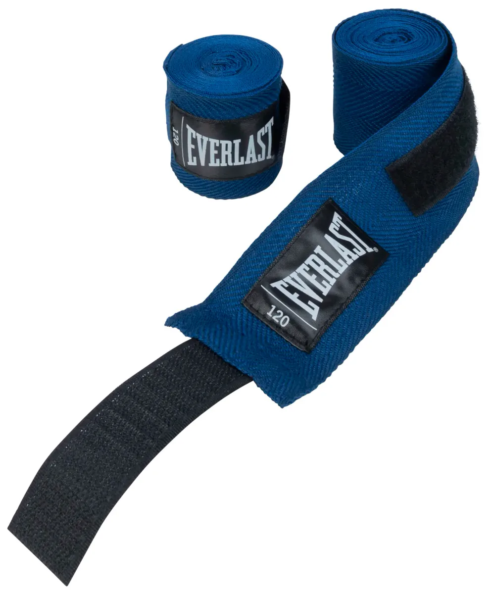 Бинти Everlast нейлон 120 см синій