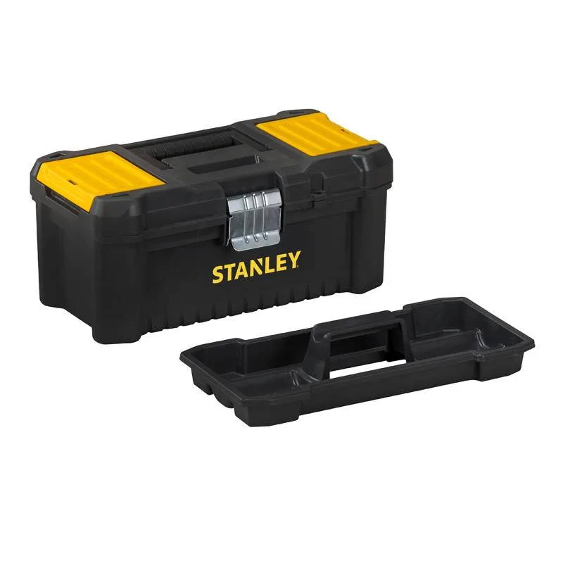Ящик для інструментів Stanley Essential з органайзером у кришці, 25.4x48.2x25 см, пластиковий.