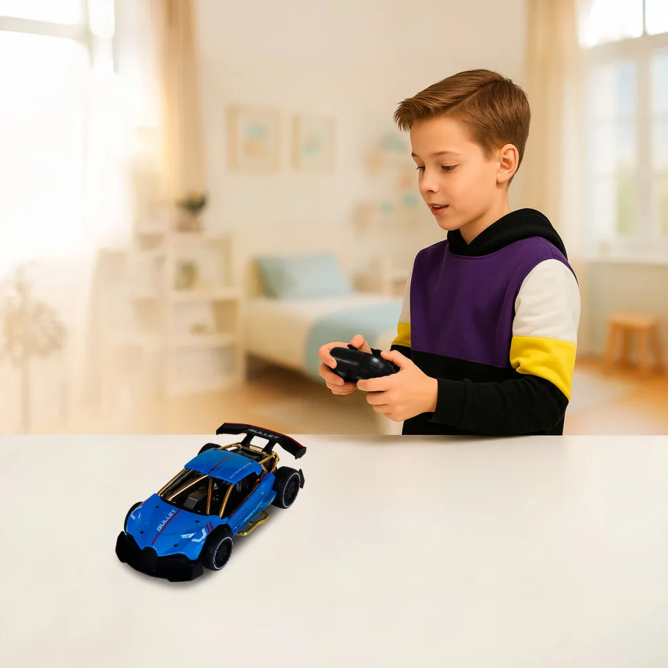 Радіокерована машинка KS Drive 1:16 металева 30 км/год синя