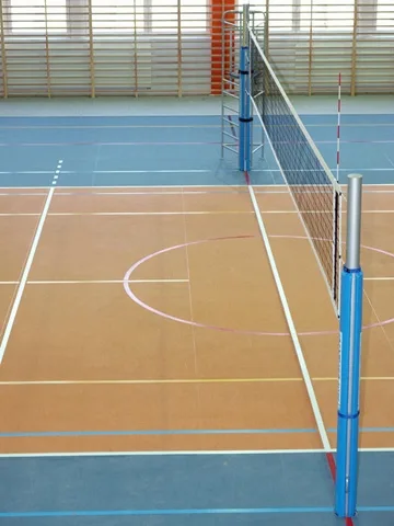 Сітка волейбольна Romi Sport 3 мм 9,5 м чорна жовта